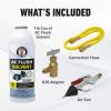 imageLeak Saver AC Flush Solvent Kit  Pressurized AC Flush Kit Solvent for Cleaning HVAC Line Set and Any RefrigerantBased SystemsStarter Kit