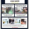 imageLeak Saver Direct Inject UV  Refrigerant Leak Sealer with Added UV Dye to Detect Large Leaks  for AC Refrigeration and Automotive Systems Up to 5 Tons  Compatible with All Refrigerants1 Pack