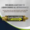 imageLeak Saver Flash Charger Liquid Low Side Refrigerant Charging Adapter  Quick Charging up to 8X Faster Than Vapor Charging  with Builtin Check Valve for Vacuuming  Compatible with All Refrigerants