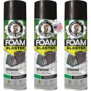 imageLeak Saver Foam Blaster AC Coil Cleaner for AC Unit 3Pack  No Rinse Formula for Evaporators ampamp Condensers  Neutral Citrus Scent18 Fl Oz Pack of 3