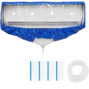 imageMini Split Cleaning Bag  360 Waterproof Design  Fits Systems 27in  39in Long  Mini Split Cleaning Kit Includes Overspray Guards and Drain HoseLarge For Systems 38in  48in